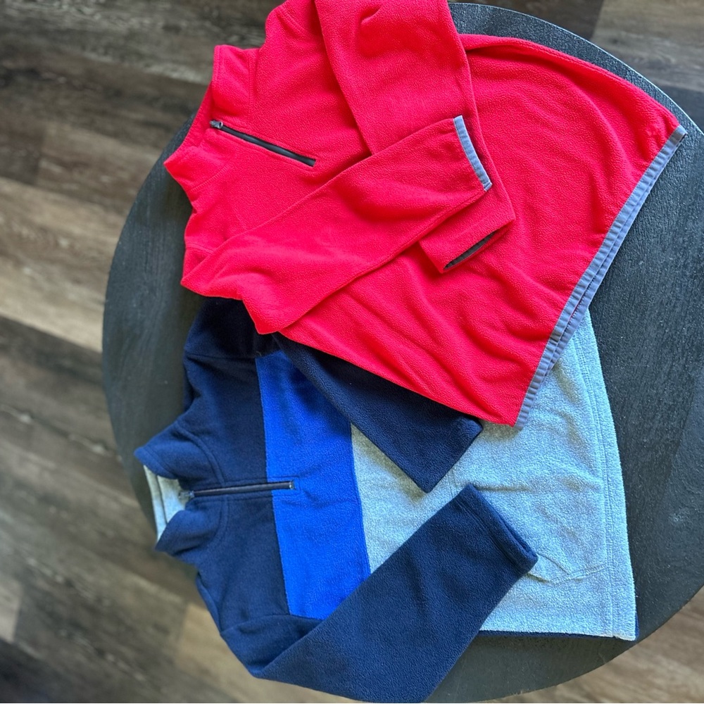 💙 Boys fleece half zip pullover Size Small 7/8